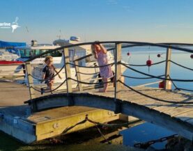 Kaarkäigusild Orjaku sadamas,Saaremaal